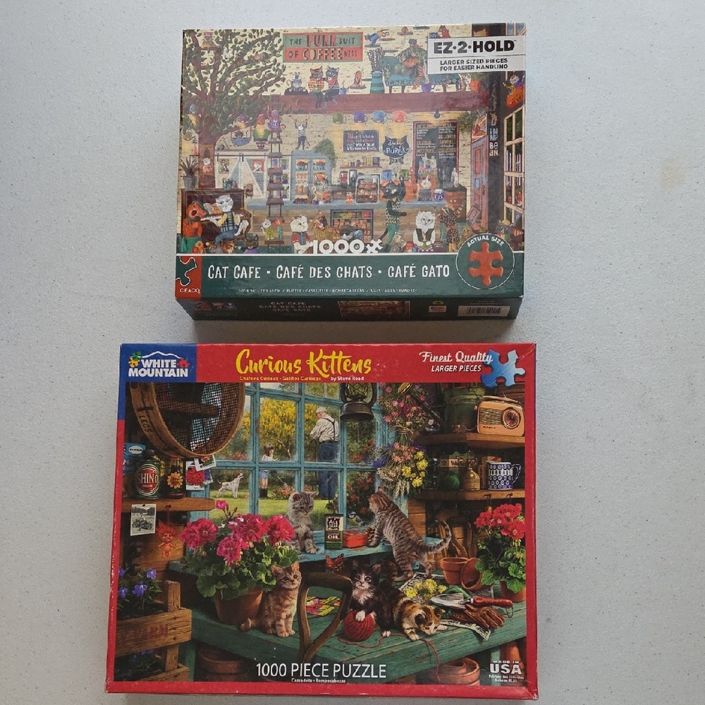 White Mountain Cat Cafe and Curious Kittens Puzzles